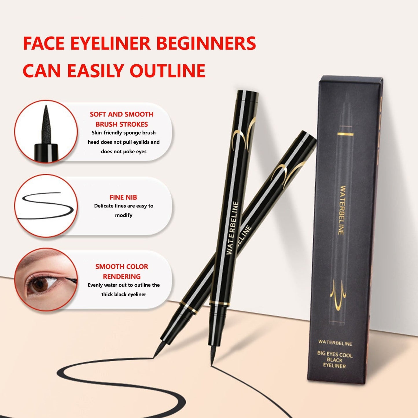 Sweat-Proof Liquid Pencil Eyeliner