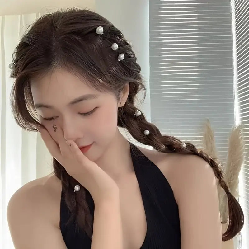 Elegant Sweet Pearl Hair Clips For Styling