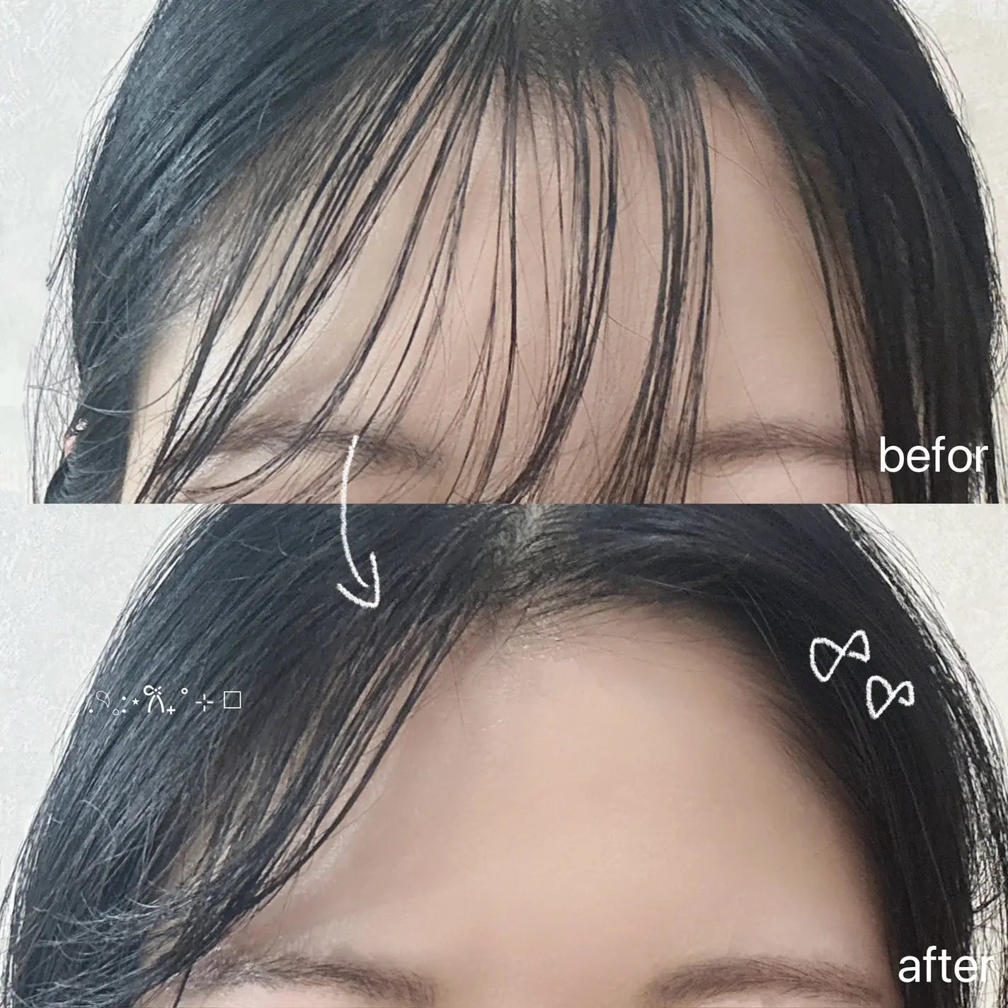 Swept Flow Bangs Keep Comb