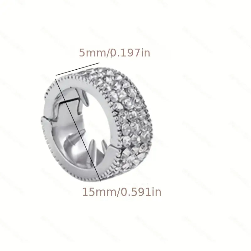 Vintage-Inspired Round Rhinestone Hair Clip