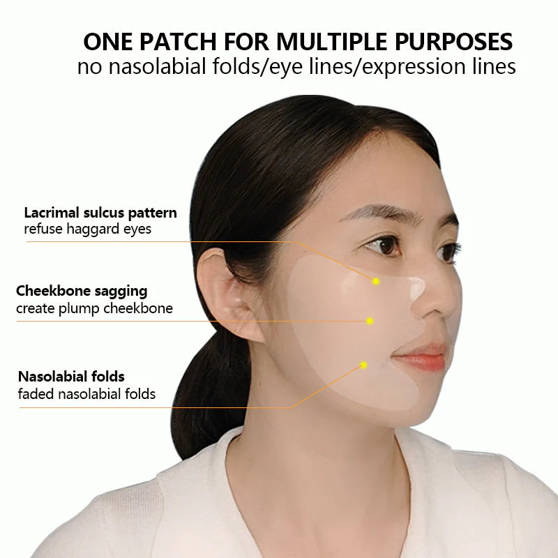 Water Microcrystal Anti Wrinkles Lifting Face Mask (5 Pairs)
