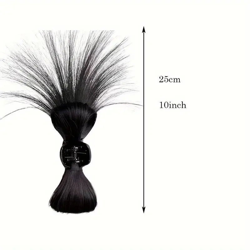 Voluminous Messy Bun Hairpiece with Claw Clip