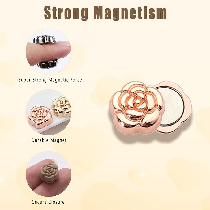 Mini Flower Magnetic Clips For Women’s Clothing