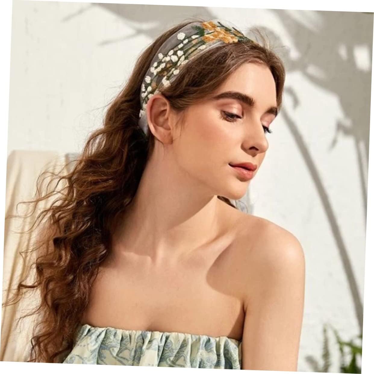 Embroidered Floral Headband