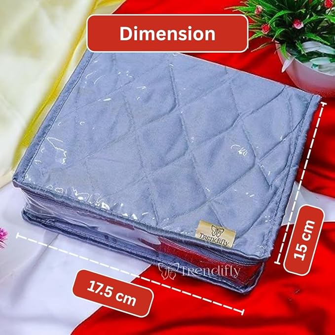 Multipurpose Travel Jewelry Organizer (Transparent Pouches & Bangle Rod)