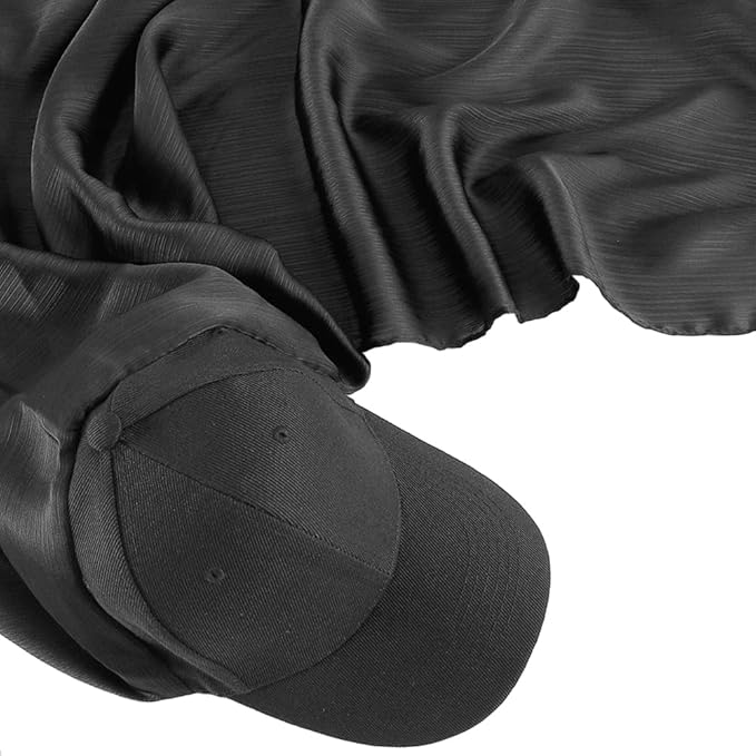 Luxurious 2-in-1 Poplin Hijab with Hat