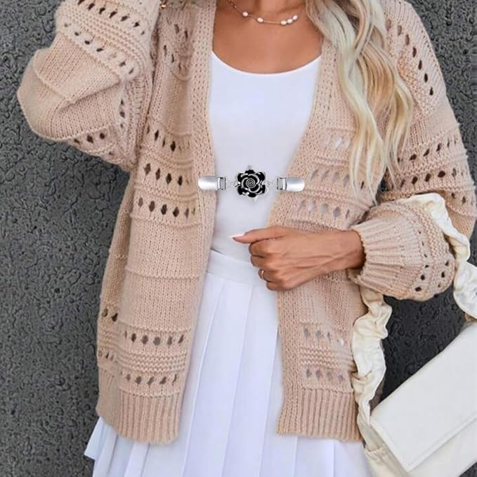 Flower Vintage Brooch Clothing Clip