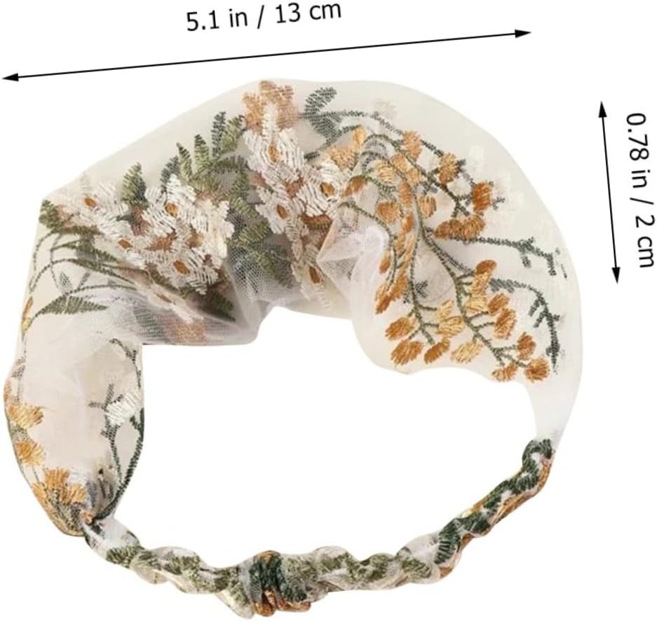 Embroidered Floral Headband