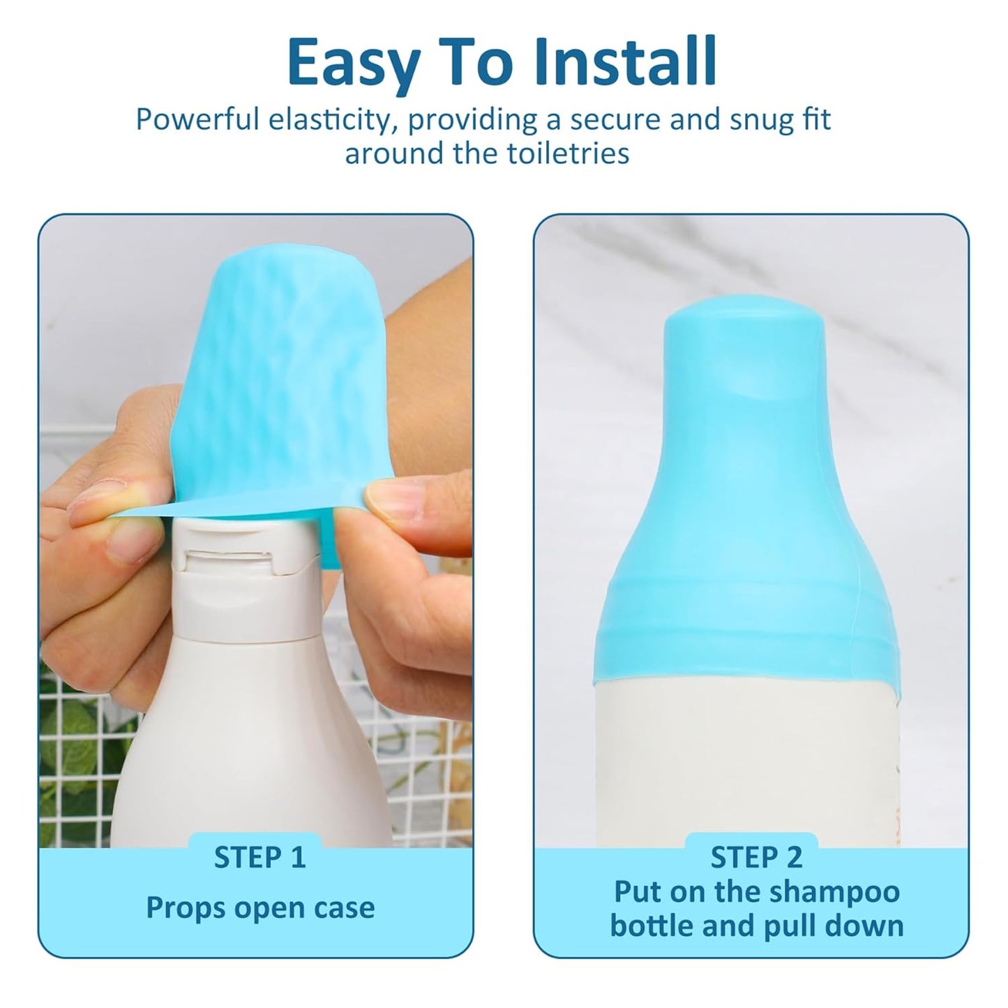 Leak-Proof Silicone Covers for Travel Toiletries