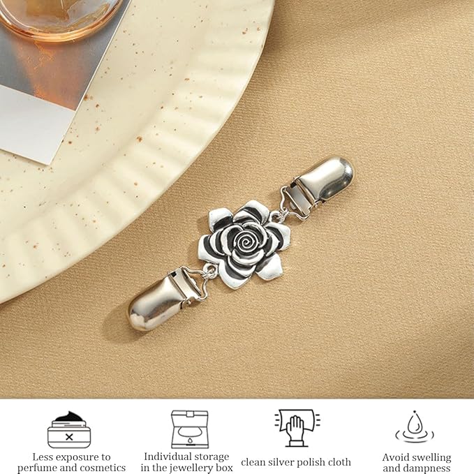 Flower Vintage Brooch Clothing Clip