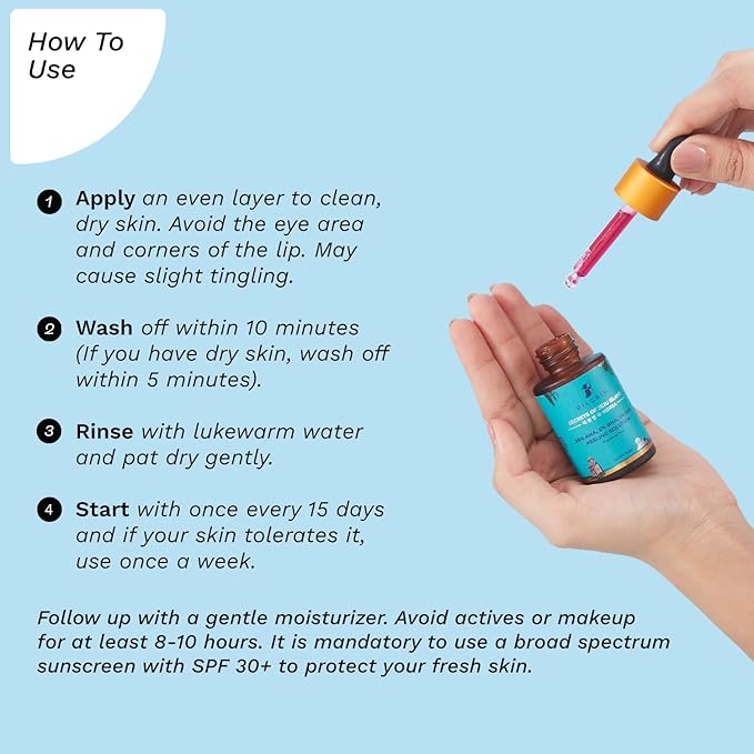 Glow Facial Exfoliating Peeling Solution for Radiant Skin