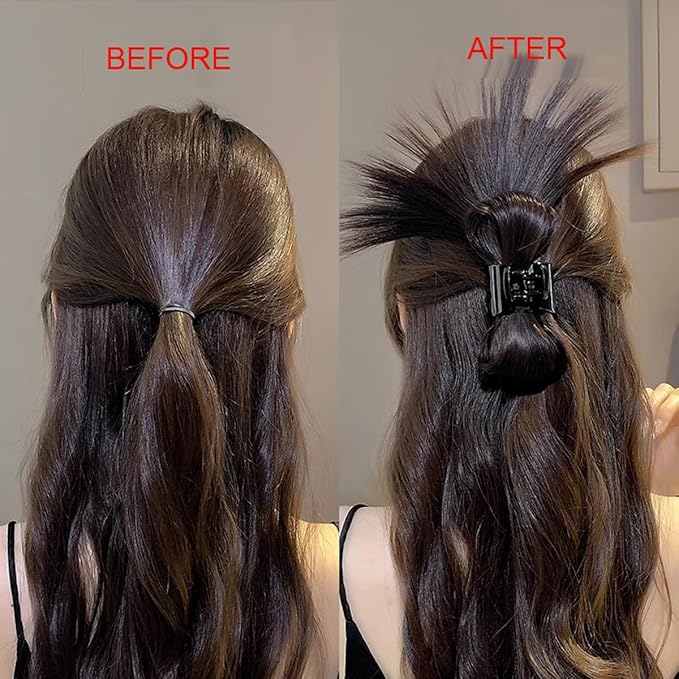 Voluminous Messy Bun Hairpiece with Claw Clip