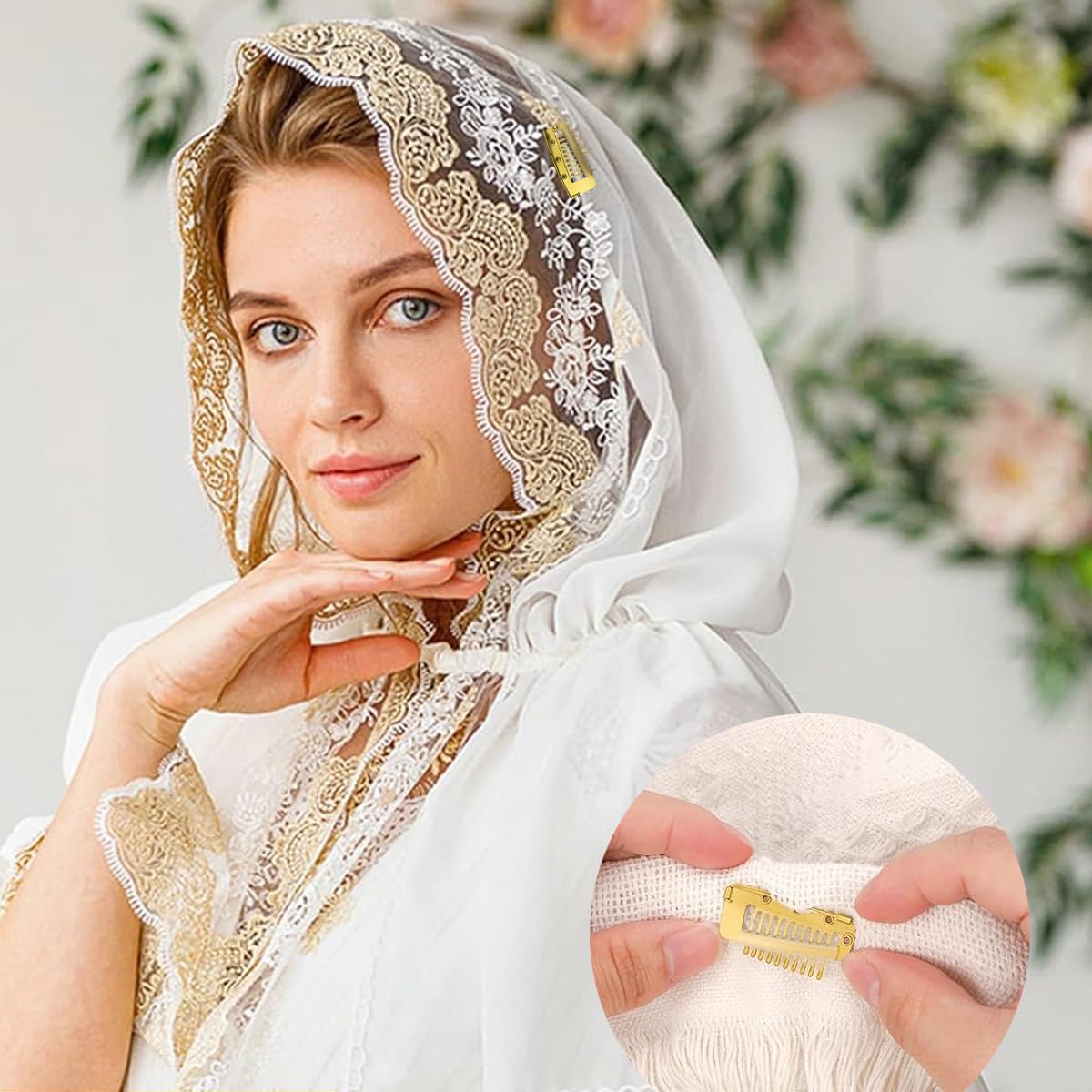 Chunni Dupatta Clips with Safety Pin