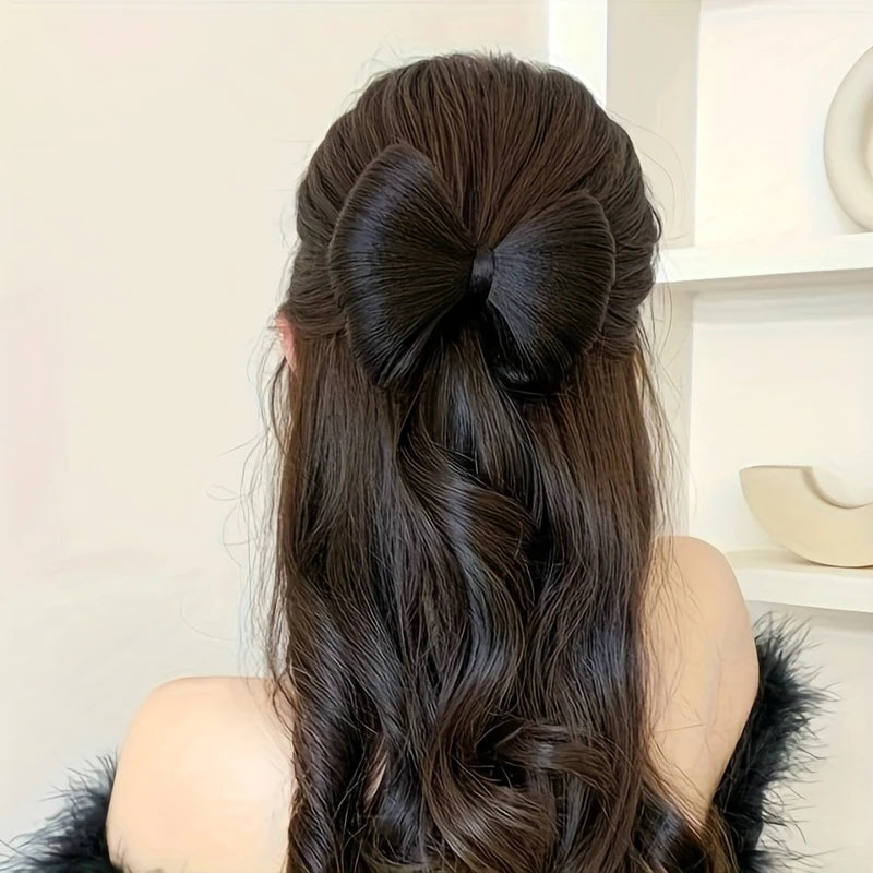 Elegant Bowknot Hair Bun Clip