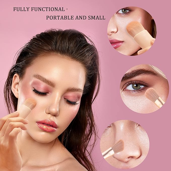 5-Piece Portable Makeup Brush Kit