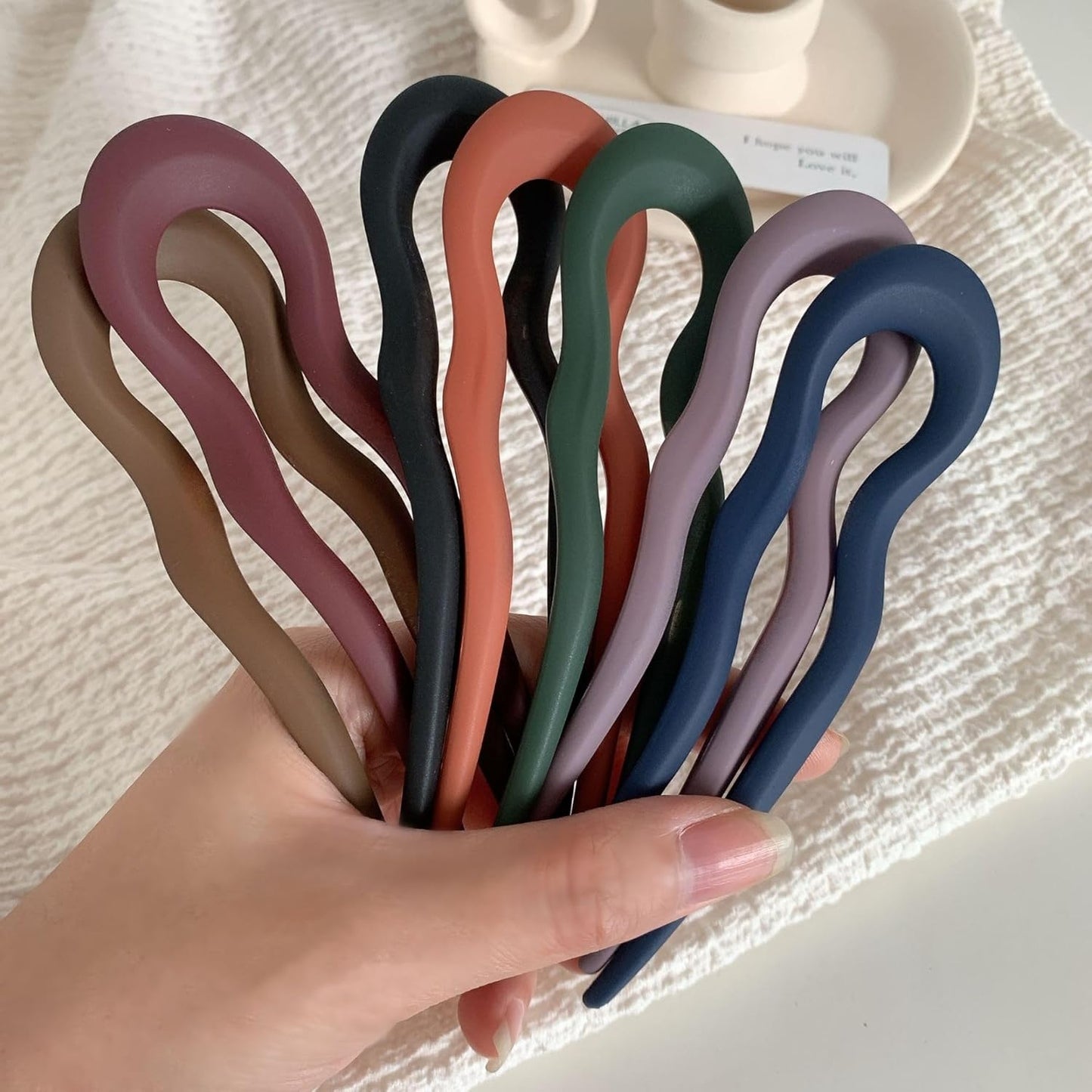 Vintage Elegant U-shaped Wavy Hairpins