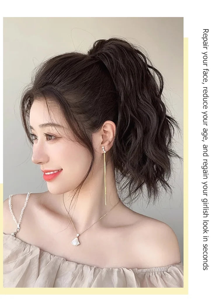 Beautiful High Ponytail With Curly Hair