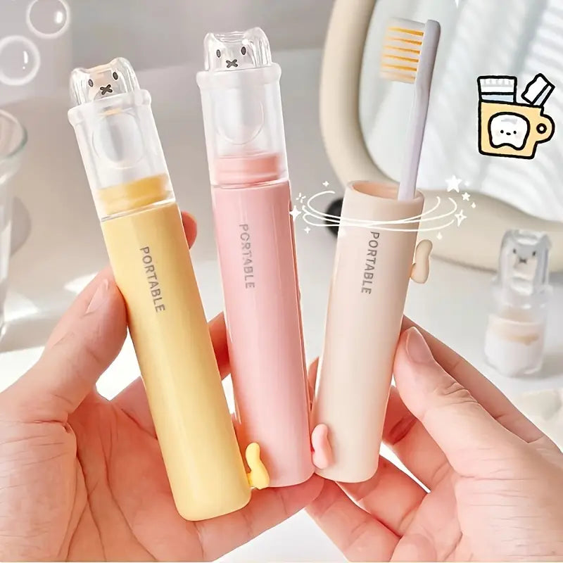 Mini Portable Folding Toothbrush Toothpaste Storage