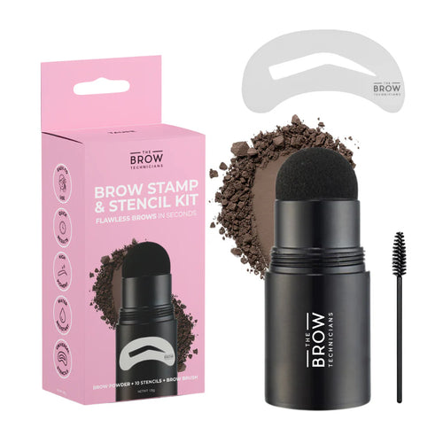 Eyebrow Powder Stamp & Stencil Kit