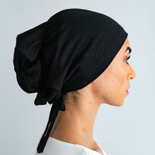 Elastic Silk Hijab Cap