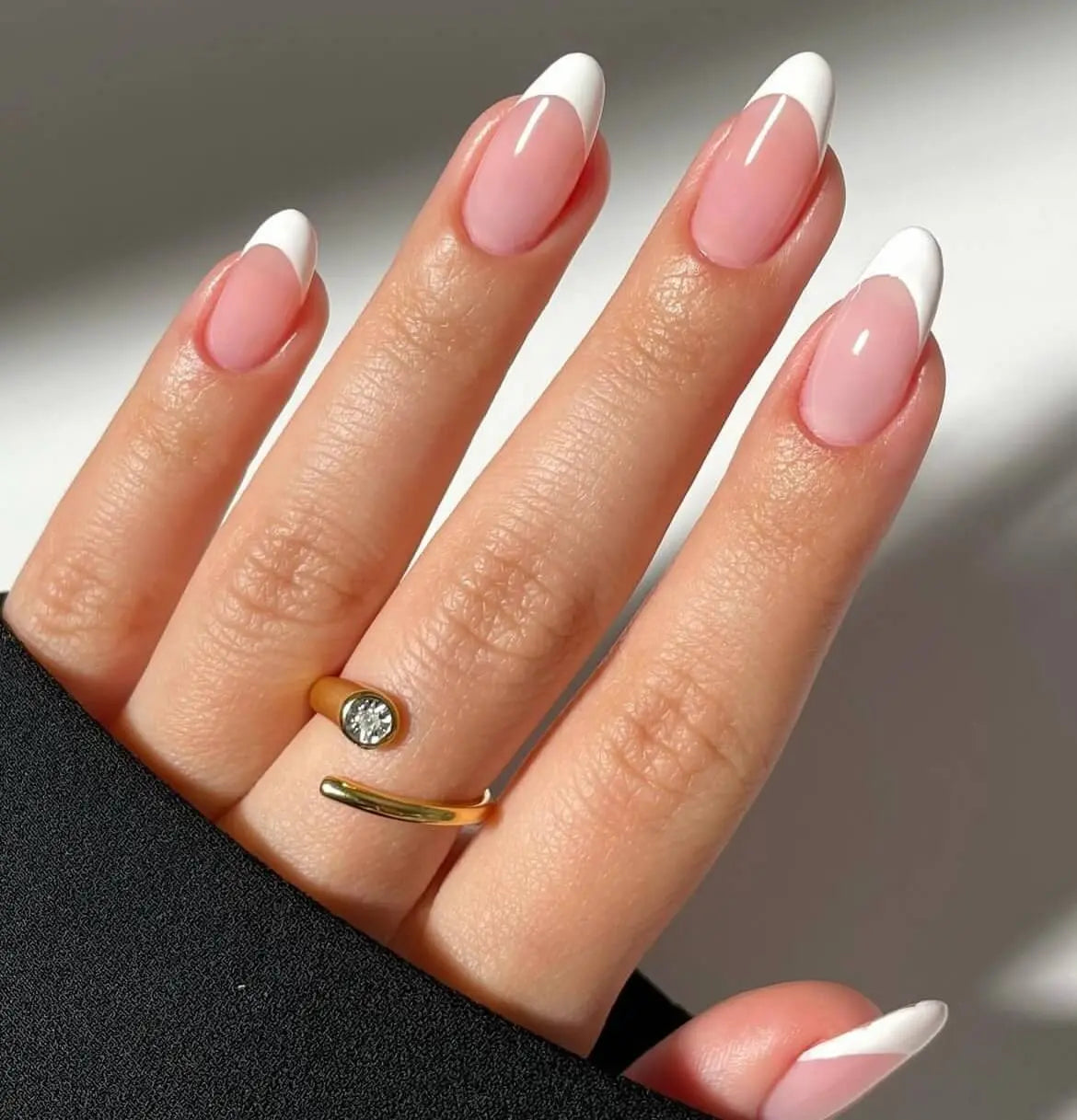 White French Nail Wraps Strips (20 PCS)