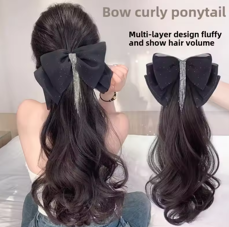 Ponytail Hair Extension Claw Clip Tassels