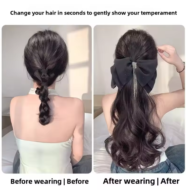 Ponytail Hair Extension Claw Clip Tassels