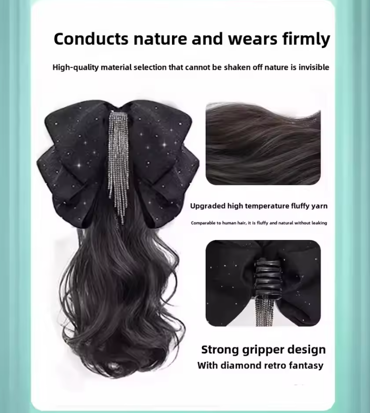 Ponytail Hair Extension Claw Clip Tassels