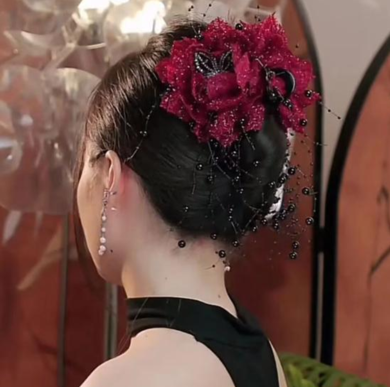 Feather Tassel Flower Hair Claw for Girls