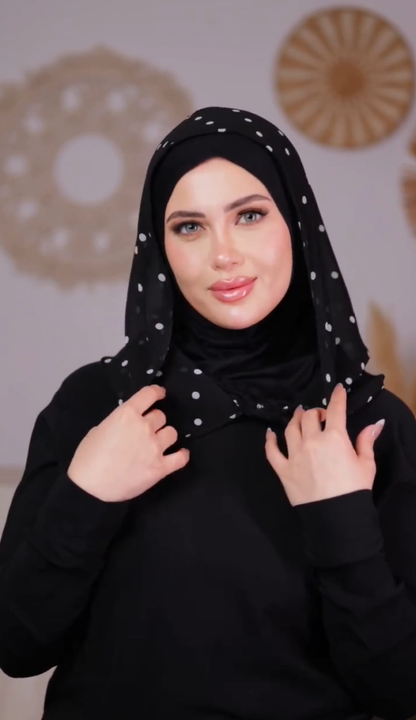 Ready-Made X-Shaped Instantly Styled Veil Hijab
