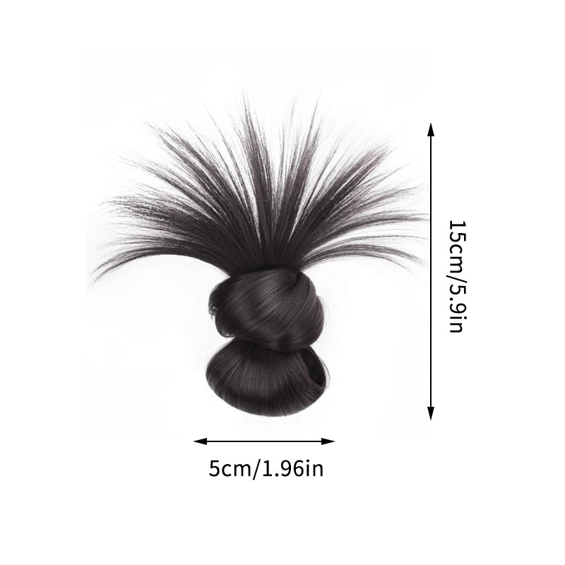 Synthetic Low Tied Ball Head Claw Clip