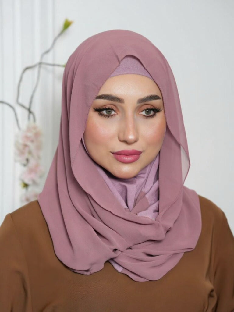 X-Shaped Luxe Veil Hijab