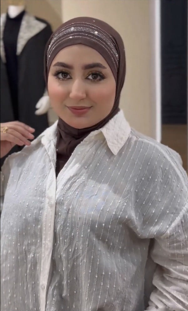 Luxe Spark Rhinestone Head Scarf