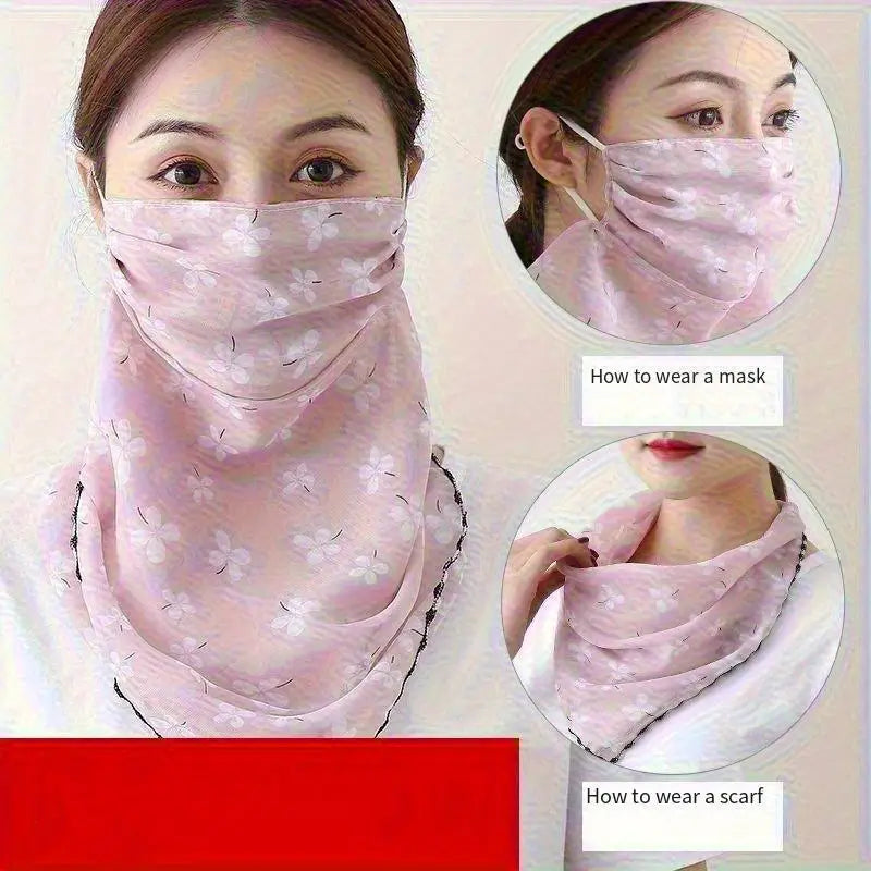 Sun-Protective Face Mask & Neck Gaiter Scarf