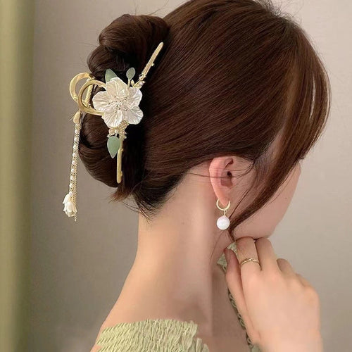 Flower Tassel Butterfly Hair Clip Clamps