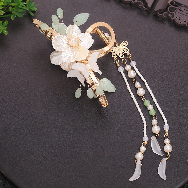 Flower Tassel Butterfly Hair Clip Clamps