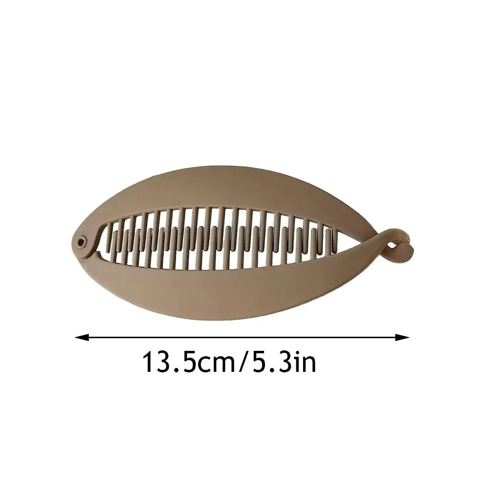 Twist Banana Shape Ponytail Hair Claw Clip