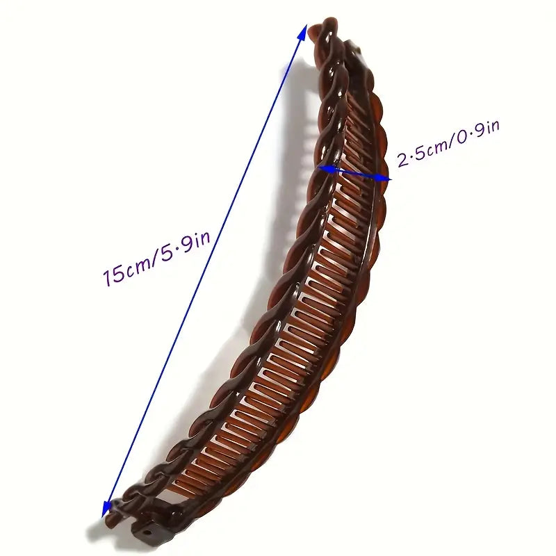 Non-Slip Double-Tooth Banana Hair Clips