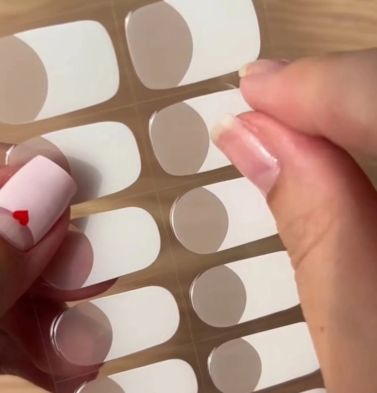 White French Nail Wraps Strips (20 PCS)