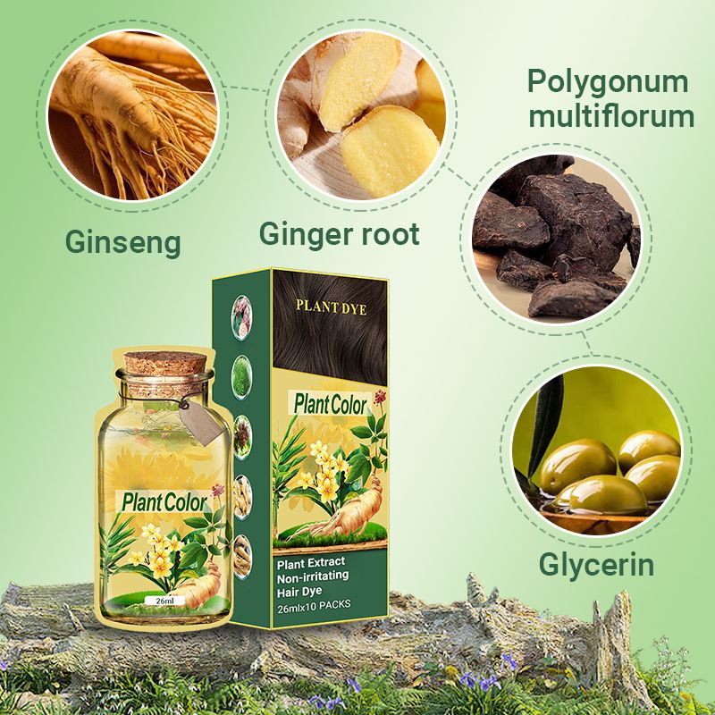 Non-Irritating Plant Extract Hair Dye Shampoo
