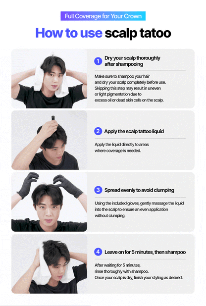 Scalp Micropigmentation Tattoo For Hair