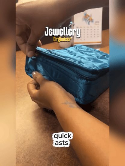 Multipurpose Travel Jewelry Organizer (Transparent Pouches & Bangle Rod)