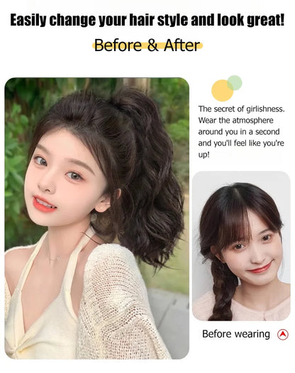 Beautiful High Ponytail With Curly Hair