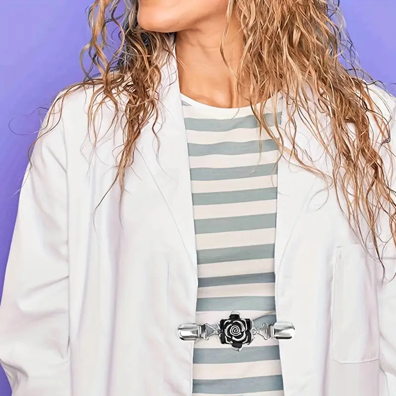 Flower Vintage Brooch Clothing Clip