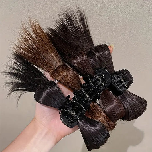 Voluminous Messy Bun Hairpiece with Claw Clip