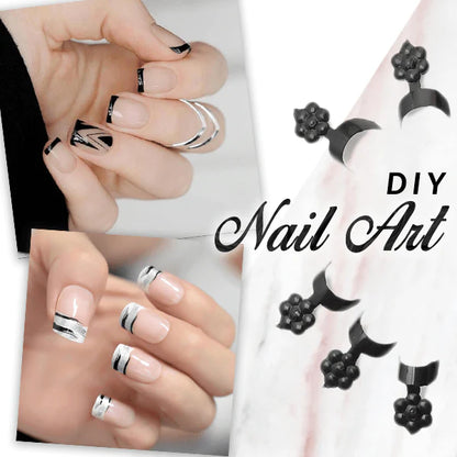 Glue-On French Manicure Nails Kit (Pack of 100)