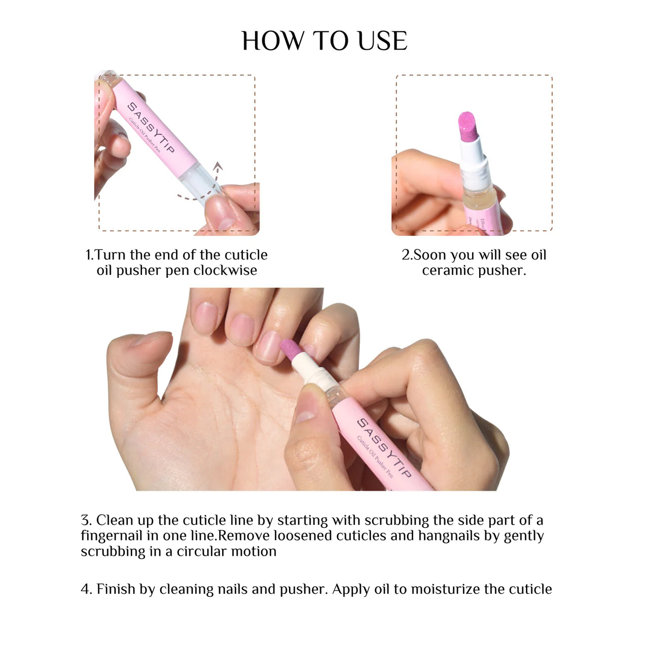 Cuticle Oil Nail Pusher Pen