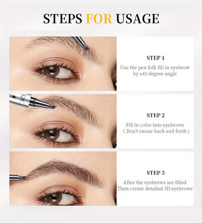 Hair-like Strokes Waterproof Liquid Eyebrow Pen