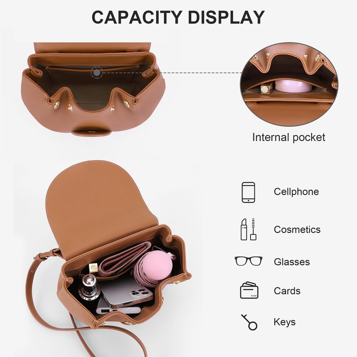 Mini Cosmetics Crossbody Bag