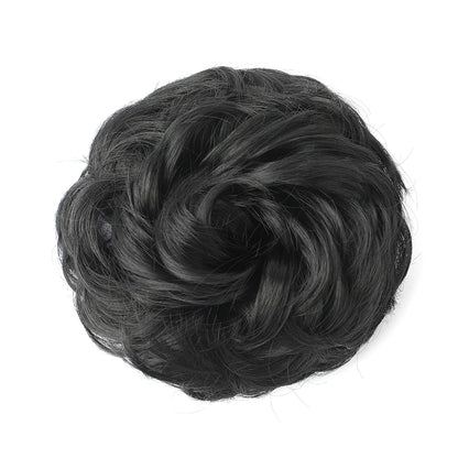 Synthetic Hair Bun Claw Clip